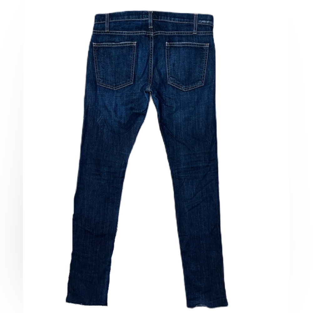 Current/Elliott The Roller Bonfire Raw Hem Jeans Size 24 - Picture 4 of 9